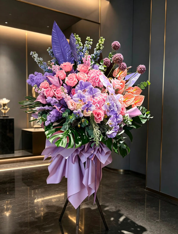 紫晶・開張花籃 · AMETHYST Grand Opening Flower Stand