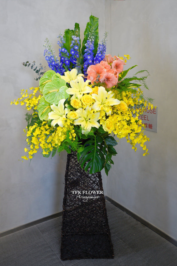 黃金開張花籃 · PROSPEROUS Flower Basket Stand