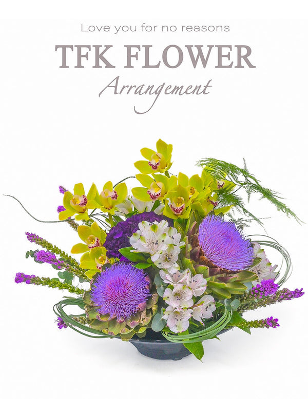 紫韻檯花 · Purple Accent Table Arrangement