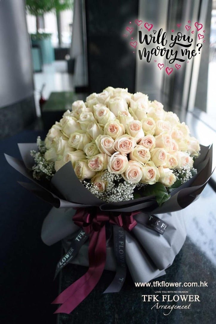 TFK PREMIUM ROSES bouquet - TFK Flower