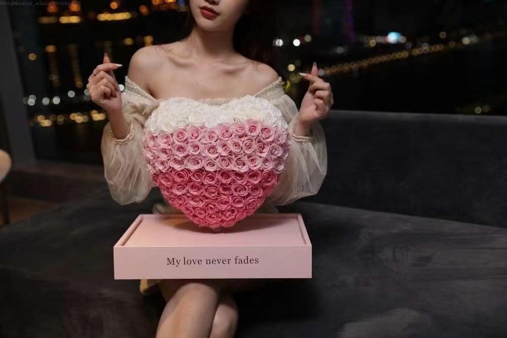 巨形永恒心動 （粉）220朵 - TFK Flower