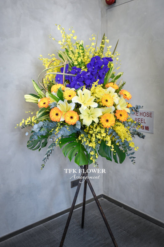 CONGRATULATION Flower basket Stand - TFK Flower