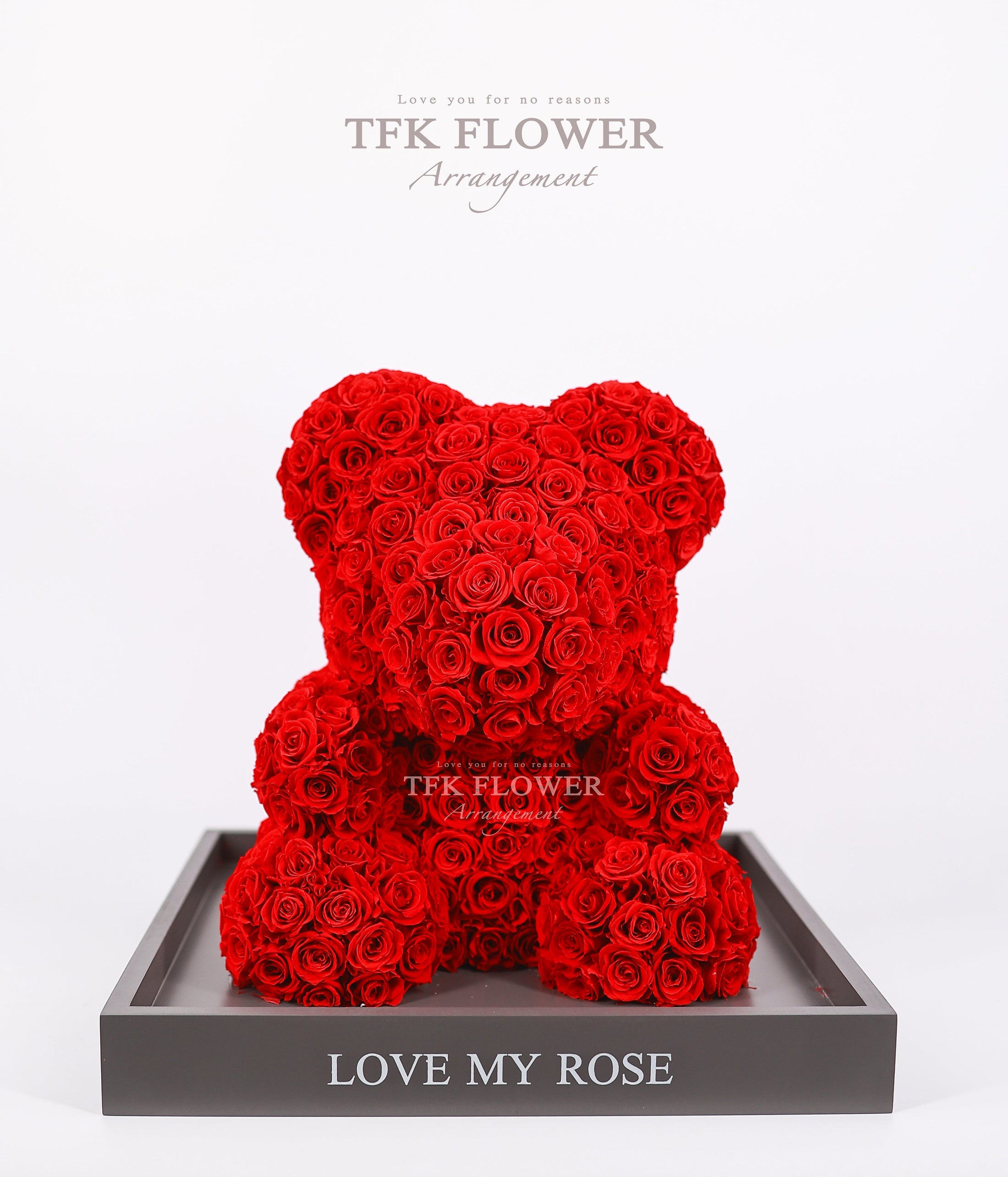 巨型永恒熊仔（紅） - TFK Flower